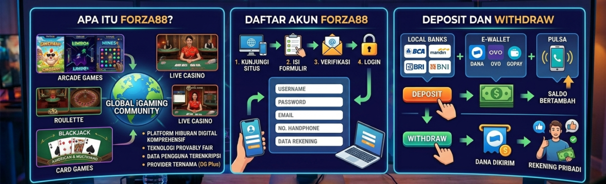 Apa itu Forza88? Daftar Akun, Melakukan Deposit, Withdraw